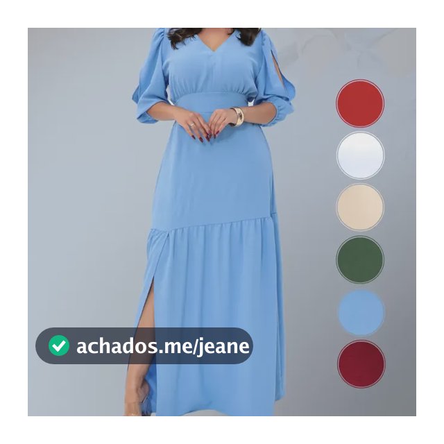 Vestido Longo Fenda Modesto Plus Size Acinturado Forro Luxo