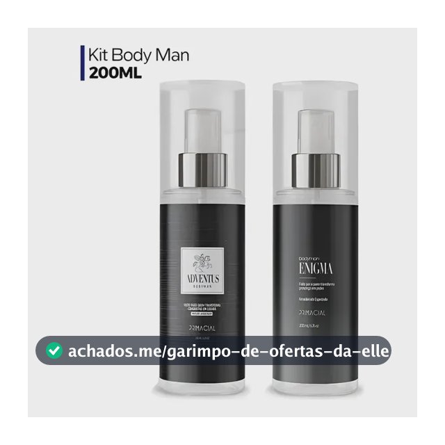 Kit Body Splash Masculino Adventus E Enigma 200ml