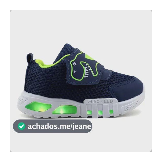 Tênis Infantil Masculino Com Luzes Led Promoção Top As328