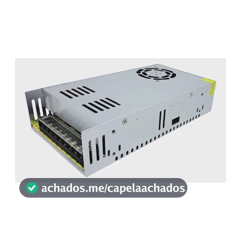 Fonte Chaveada 12v 50a 600w Bivolt Para Fita Led Cftv Som
