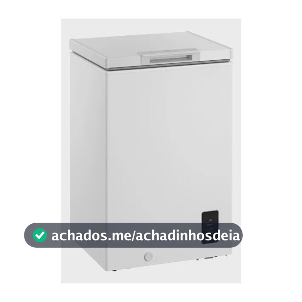 Freezer Horizontal Electrolux 95L Inverter Bivolt Uma Porta Branco (HB100) Bivolt