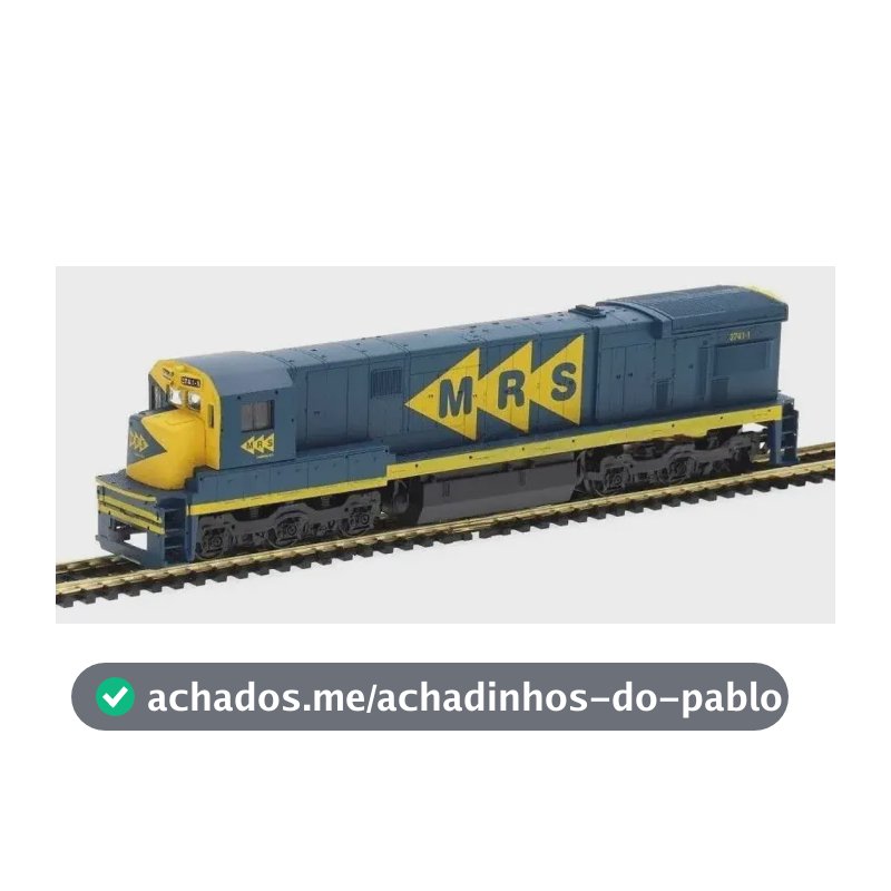 Locomotiva Frateschi C30-7 MRS 3741-1 Escala HO 1/87 Metal Plástico