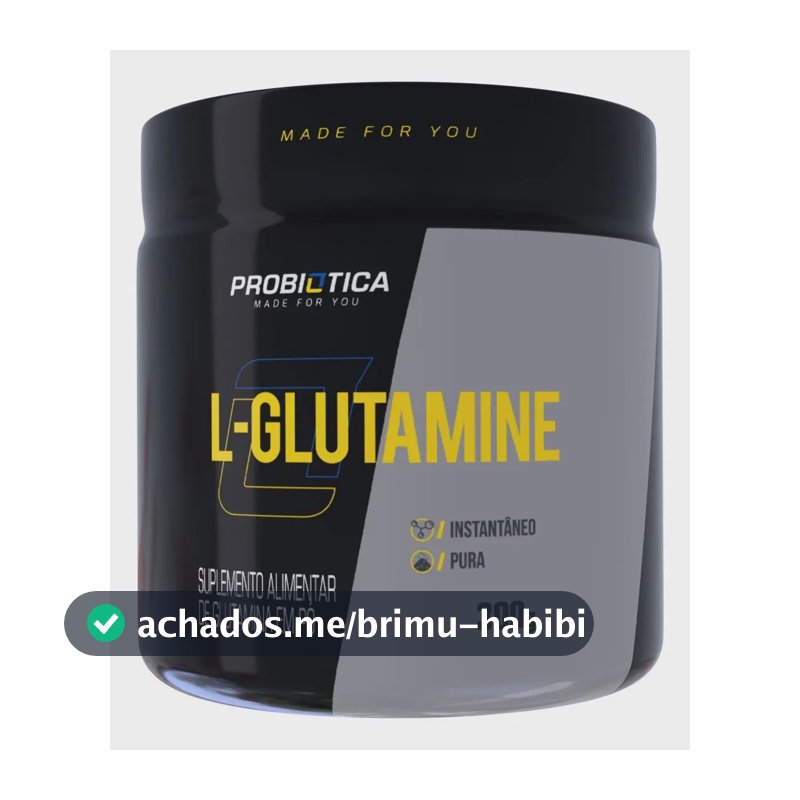 L-Glutamina 300g Probiótica Glutamina em Pó 100% Pura