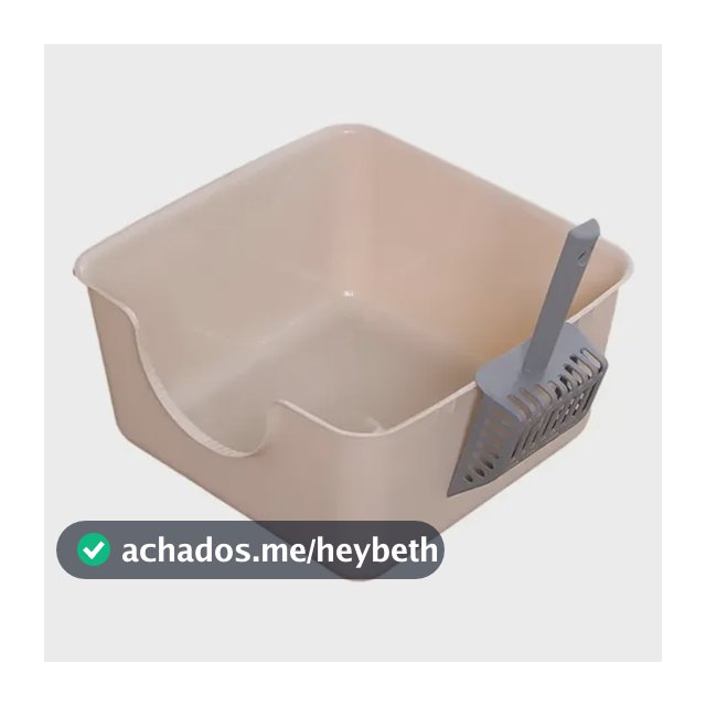 Caixa De Areia Para Gatos Extra Grande, Bandeja Lisa Para
