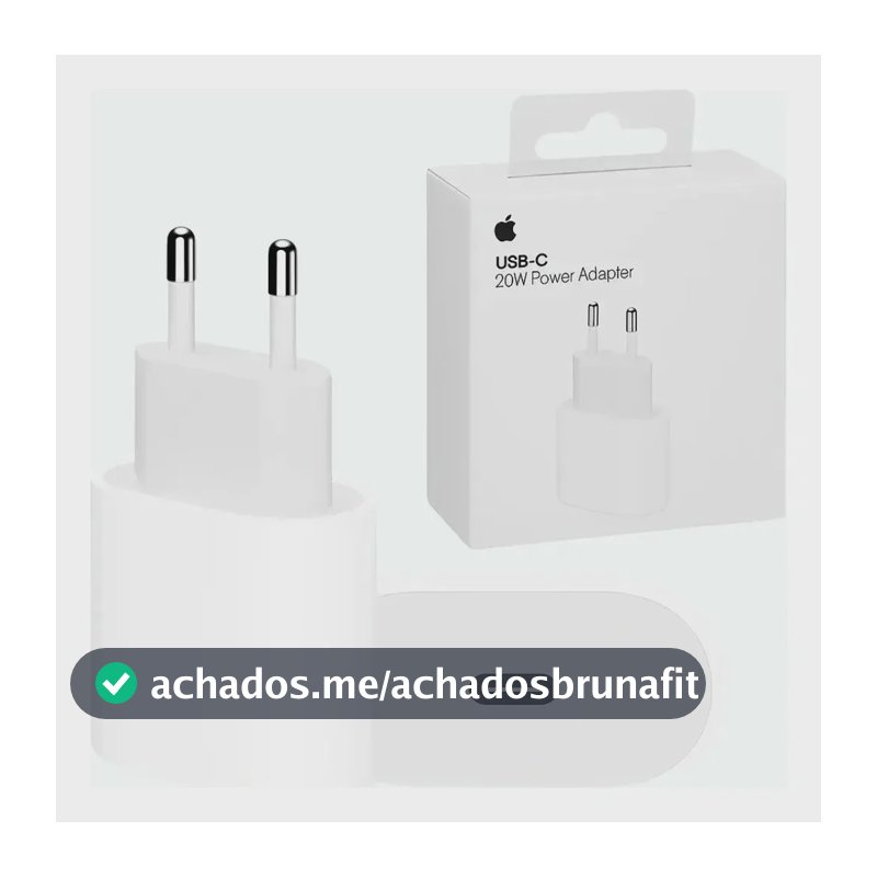 Carregador Fonte Usb-c 20w Compativel com iPhone Tipo-c Turbo Adaptador Branco - Distribuidor Autorizado