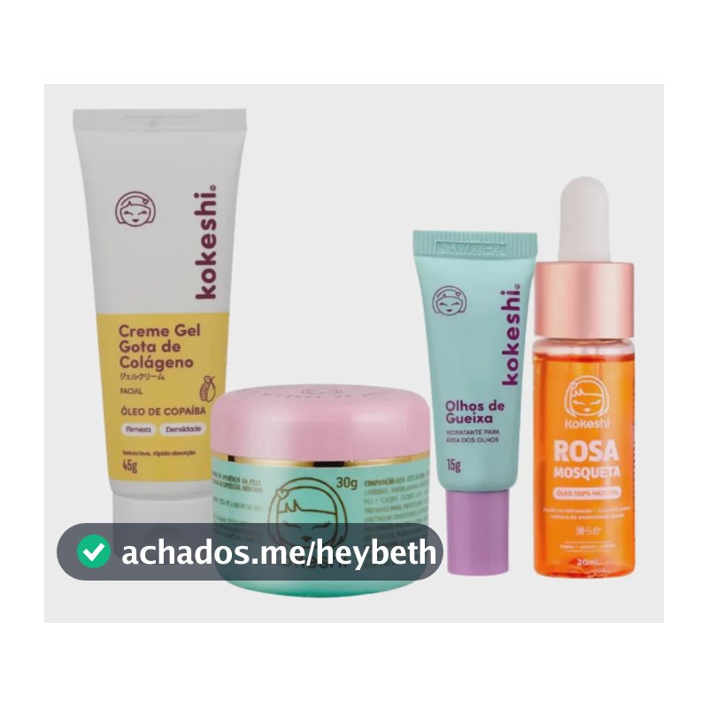 Kit Renovadores Gota De Colágeno E Rosa Mosqueta Kokeshi