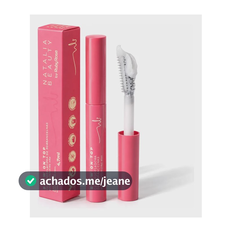 Cera Modeladora De Sobrancelhas Brow On Top Natalia Beauty Rosa