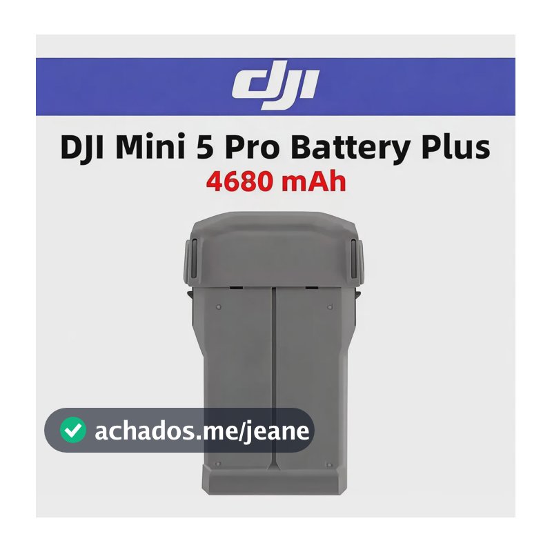 Bateria Plus Dji Mini 5 Pro. 4.680 Mha, 7.6 V, Orig. Nova.