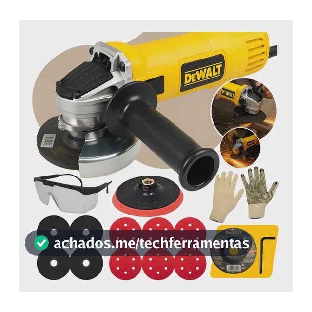 Kit Esmerilhadeira Inox Dewalt Disco Alumínio Madeira 4 1/2