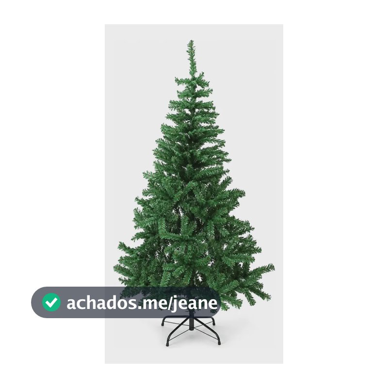 Árvore De Natal Luxo Verde 150cm C/ 500 Galhos Pé De Ferro Verde