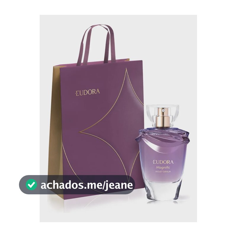 Magnific Violet Dahlia: Colônia 75ml + Sacola