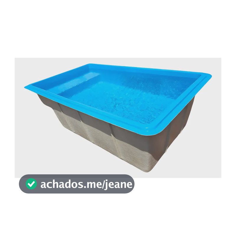 Piscina De Fibra 2.5x1.5x0,80 Azul