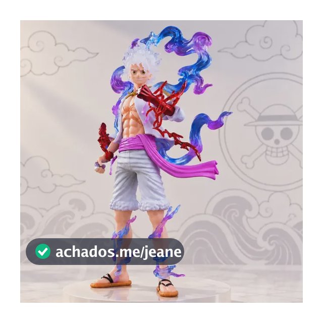 Action Figure One Piece Luffy Gear 5 Boneco 17cm Grande