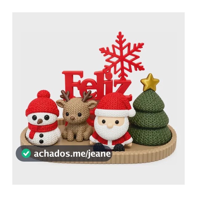 Kit Enfeites De Natal Papai Noel Rena Árvore Boneco Neve Kit Natal Enfeite