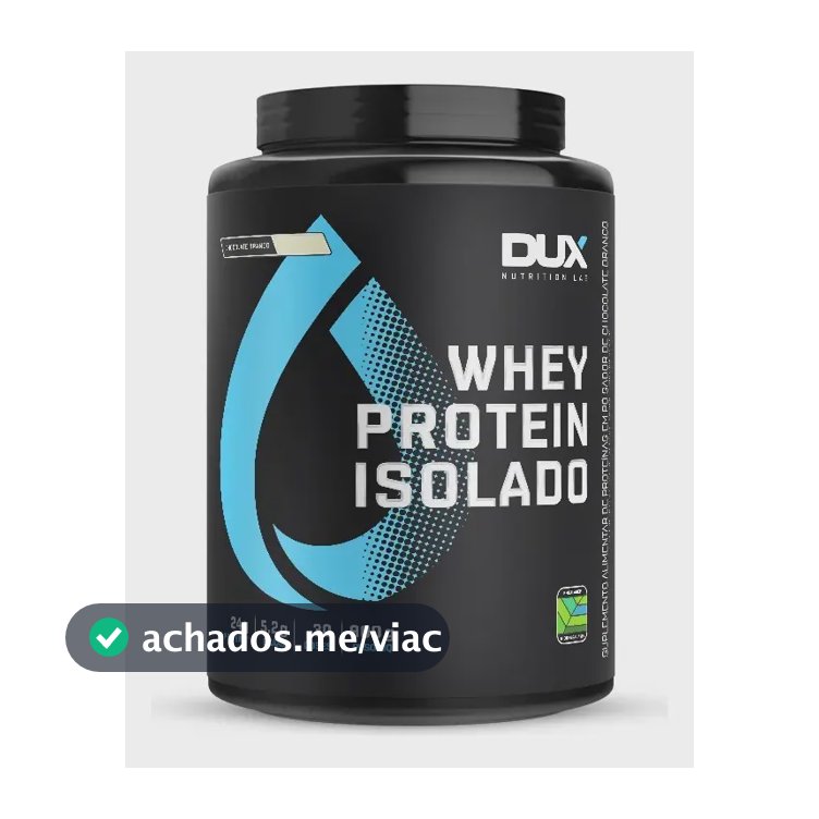Whey Protein Dux Isolado 900g Pote - Chocolate Branco Chocolate Branco