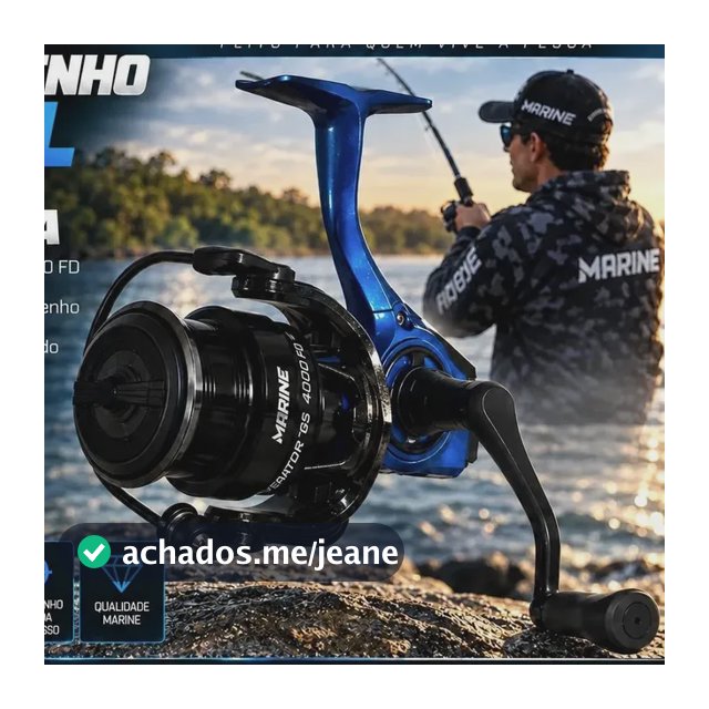 Molinete Venator Gs 4000 Marine 7 Rol 6.2:1 Pesca Esportiva