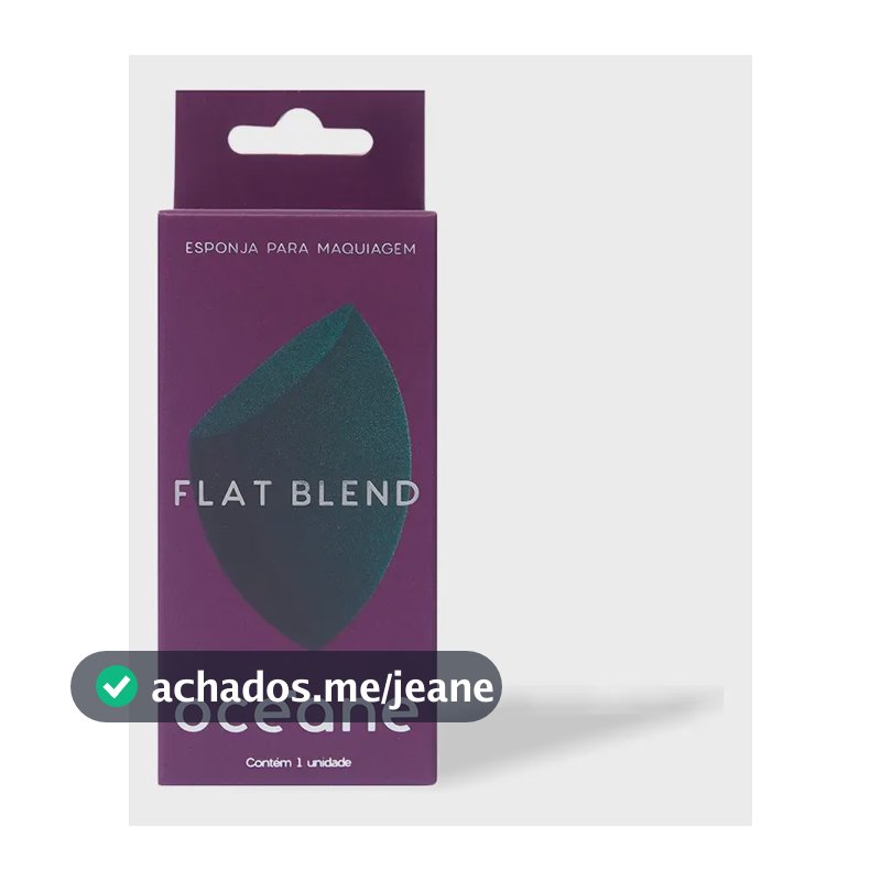 Flat Blend Colorida Océane - Esponja De Maquiagem Cor Verde