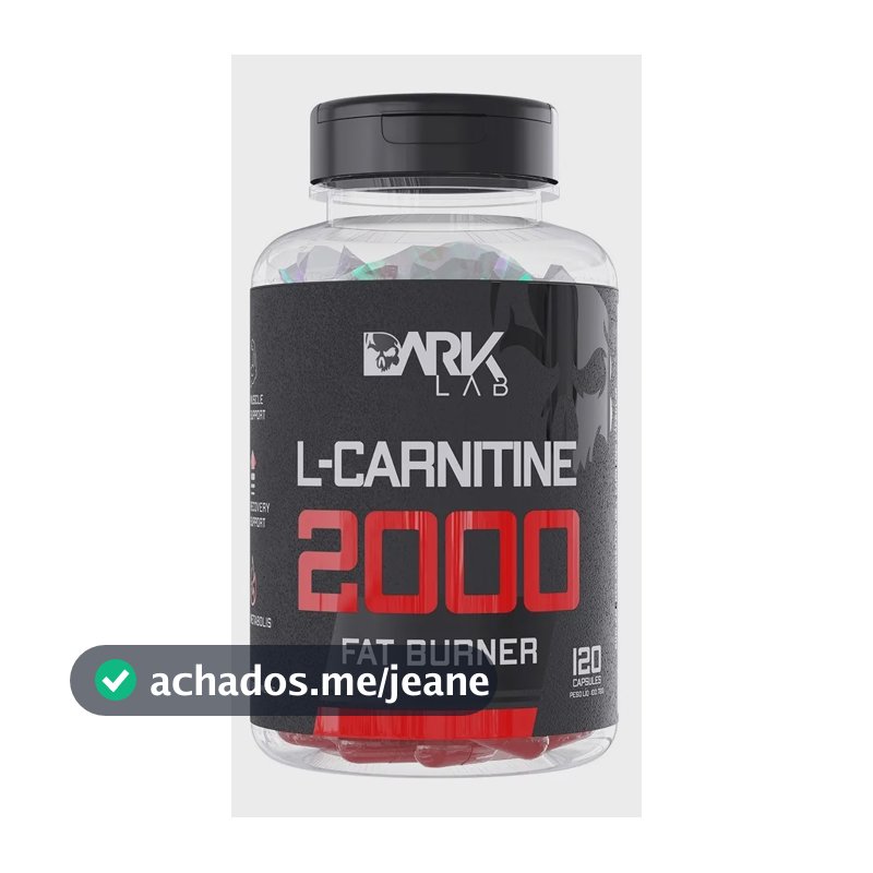 L-carnitina 2000 Queimador Gordura 120 Cápsulas - Dark Lab Sabor Sem sabor