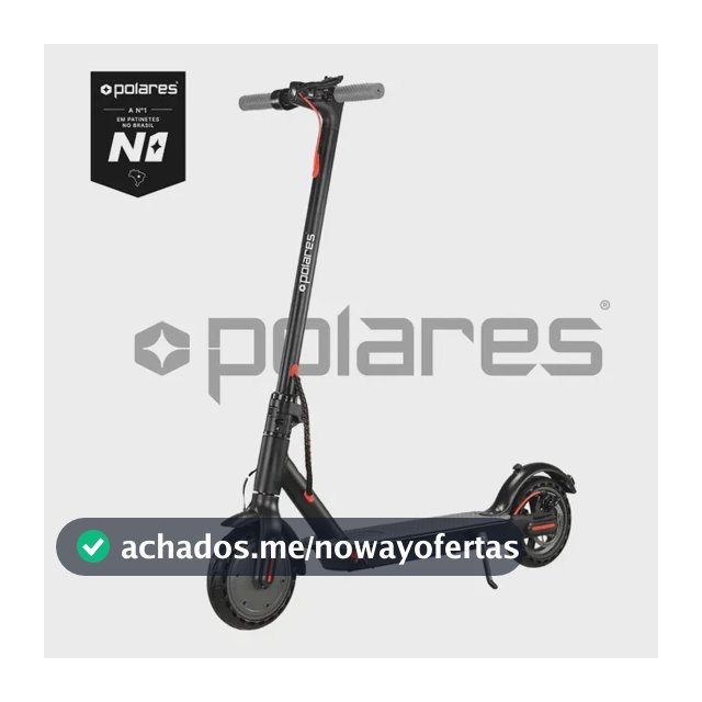POLARES Z20 Patinete Elétrico Premium 500w Pneu Aderente Velocidade Máxima 32km/h Motorizado Até 30km De Autonomia Polares
