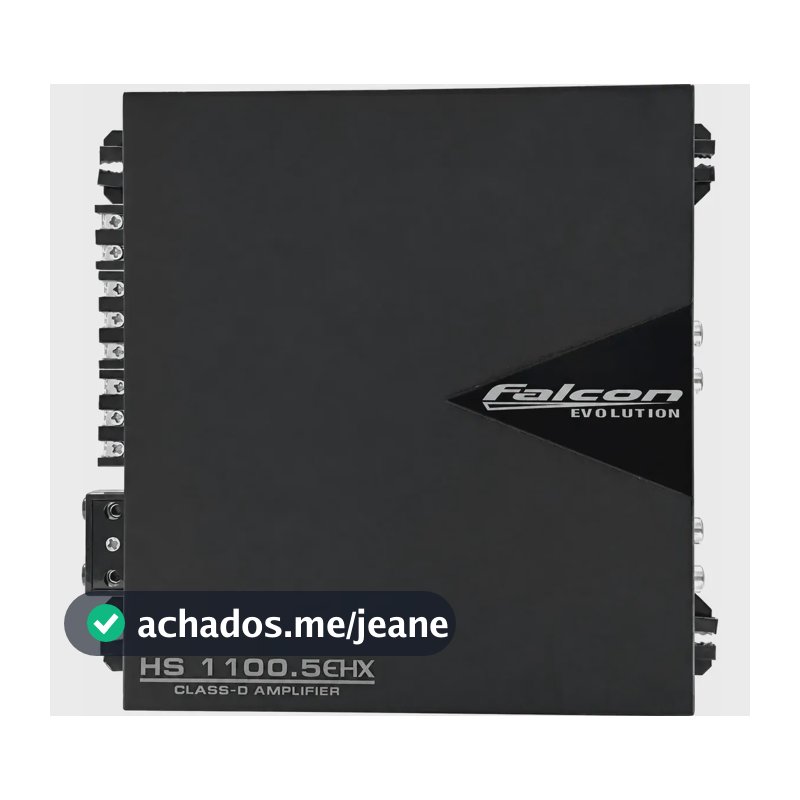 Módulo Amplificador Falcon Hs1100.5 Ehx 5 Canais 750w Rms Preto