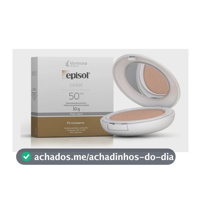 Mantecorp protetor solar pó compacto fps 50 Tom Claro