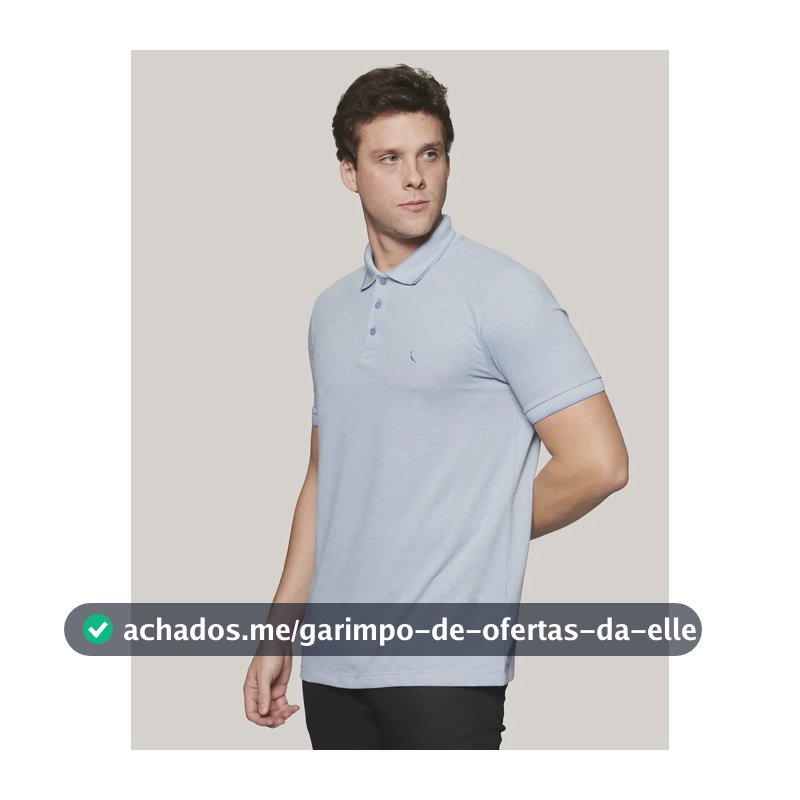 Camisa Polo Piquet Denali Friso Reserva Azul Dry Liso M