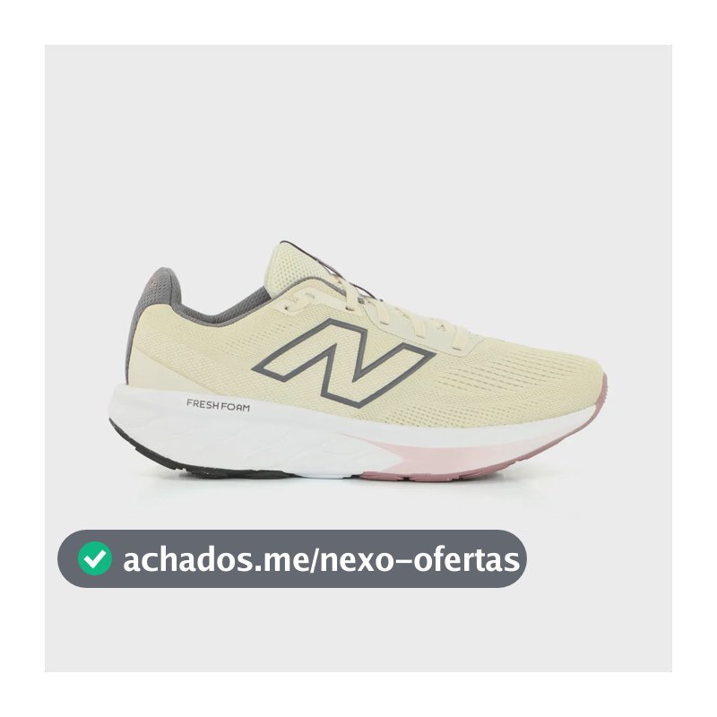 Tênis New Balance Fresh Foam 520 V9 Corrida Treino Bege Bege 37 Br
