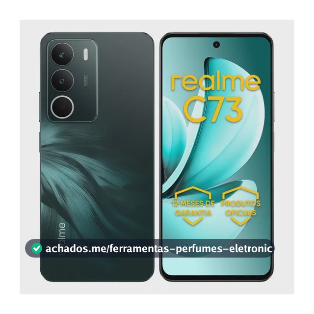 Celular Smartphone Realme C73 128gb 4gb Ram Dual Sim 120hz 6000mAh Verde