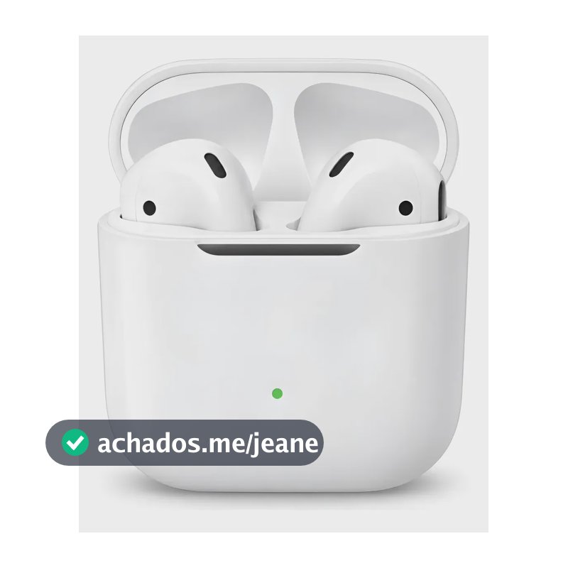 Fone Compatível iPhone Original Power Pro 2° Geração Premium Branco