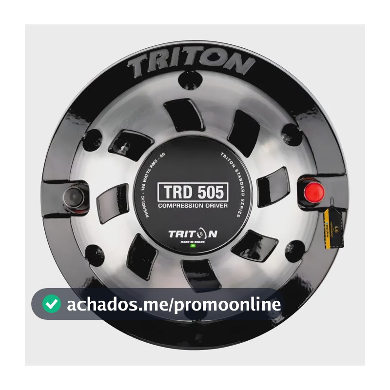 Driver Triton 505 Trio 160w Rms 8 Ohm Similar Driver 405 Preto Com Aluminio