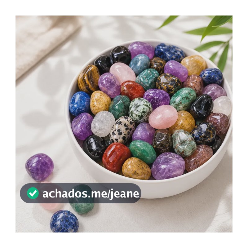 Pedra Rolada Sortida Mista Natural 1kg Artesanato Sortida Variado