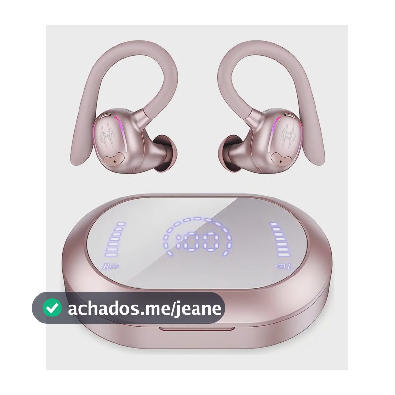 Fone de Ouvido Mertto Sem Fio YYK-635 Rosa Com Bluetooth 5.3 e Microfone