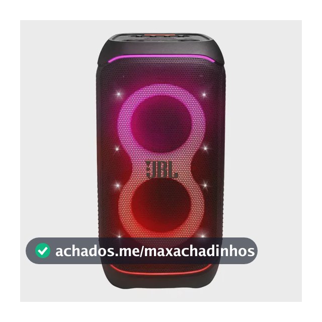 Caixa de Som JBL PartyBox Stage 320 Bluetooth Portátil Com Show de Luzes e Resistente a Respingos – 240W RMS Preta
