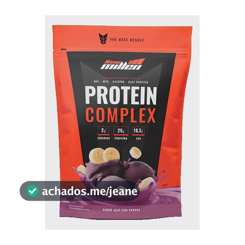 Protein Complex 900g - New Millen Sabor Açaí Com Banana