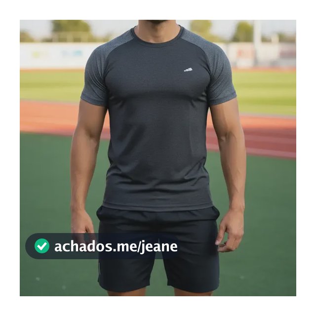 Conjunto Masculino Academia Camisa + Short Roupa Treino Liso