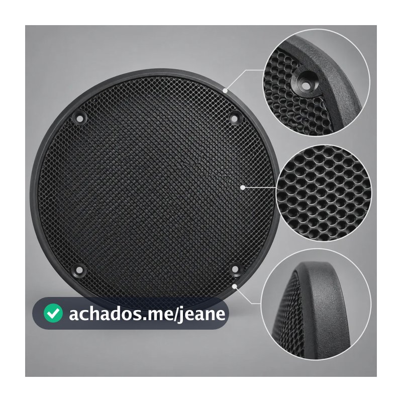 Tela Para Alto Falante 6 Polegadas Classic Preta Par Permak Cor Preto