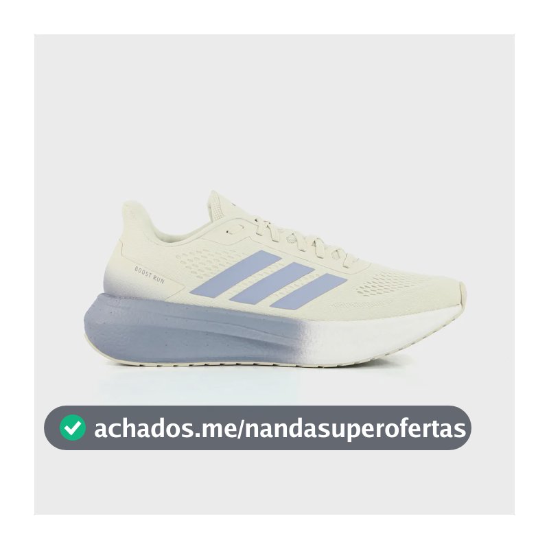 Tênis adidas Boost Run Corrida Para Meia Maratona 21 Km Bege 42 Br