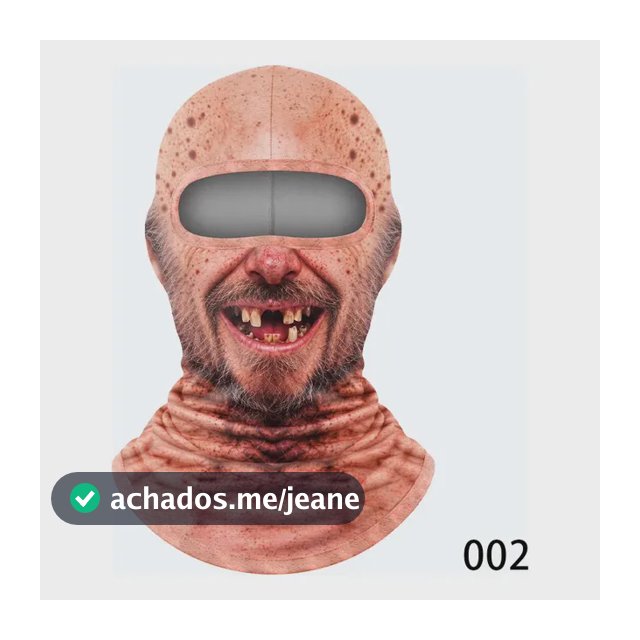 Balaclava Divertida, Impressão Facial 3d Realista 002