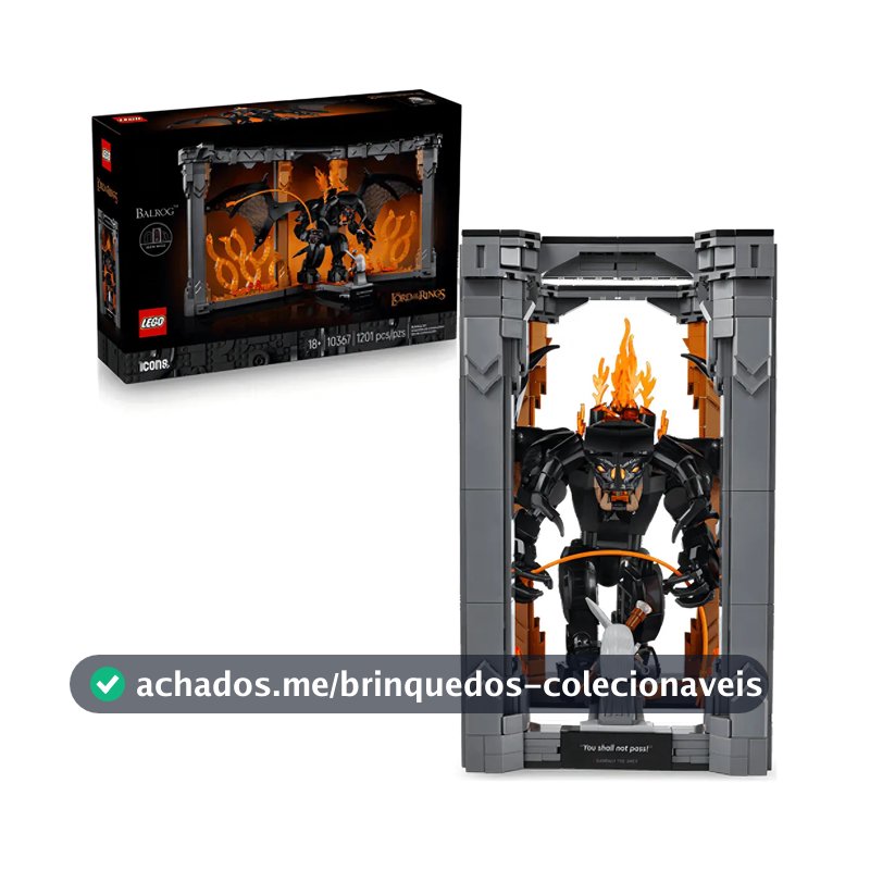 Ícones de Lego o Senhor dos Anéis Balrog 10367 1201 unidades 1201 Gandalf
