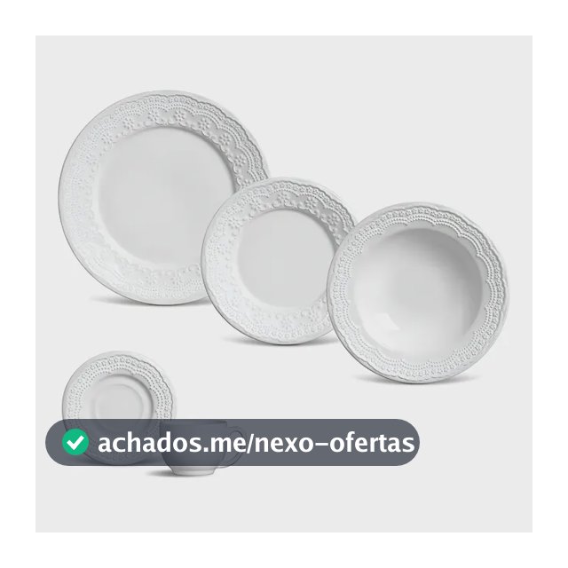 Aparelho De Jantar 30 Peças Madeleine Branco