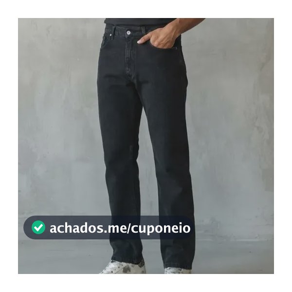 Calça Jeans Masculina Tradicional 100% Algodão Reta