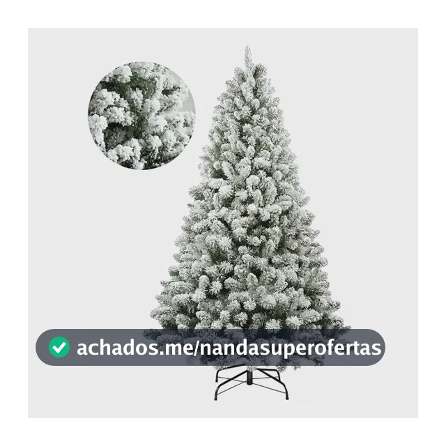 Árvore De Natal Cor Nevada 1,5m 600 Galhos Premium Pinheiro Cor Nevada