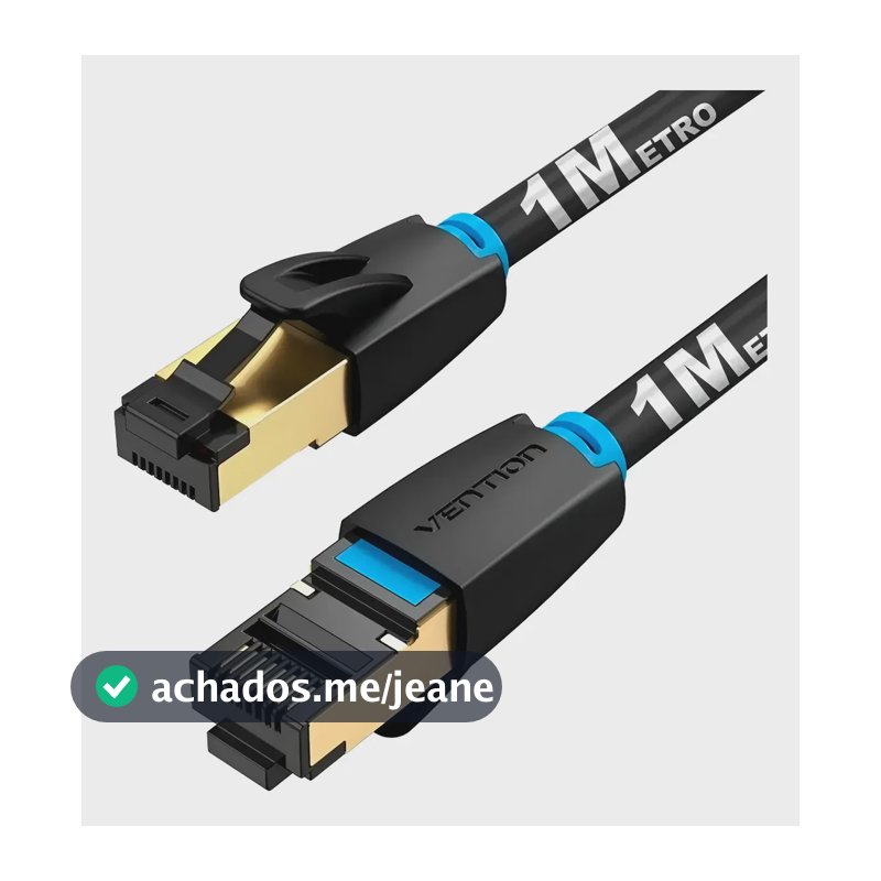 Cabo Vention Rede Rj45 Cat8 40gbps 2000mhz 1m 1 Metro Ikabf