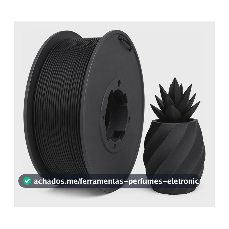 Filamento Pla Premium Profissional Para Impressora 3d Preto Matte