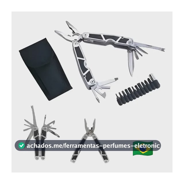 Alicate Multitool Bulldog Stainless Ferramenta Multifunção Manual