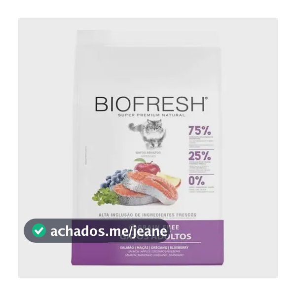Ração Biofresh Super Premium Gatos Adultos Salmão 7,5kg