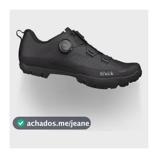 Sapatilha Ciclismo Mtb Gravel Fizik X5 Terra Atlas Preta Preto 40 Br