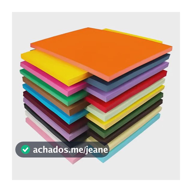 Papel Color Plus A4 180g Massa Colorida 50 Folhas Mix De Cores