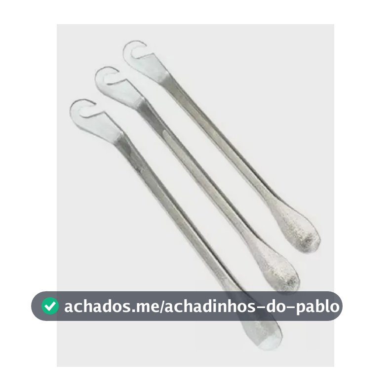 Kit Com 3 Espatulas De Aço Para Tirar Pneu De Bicicletas