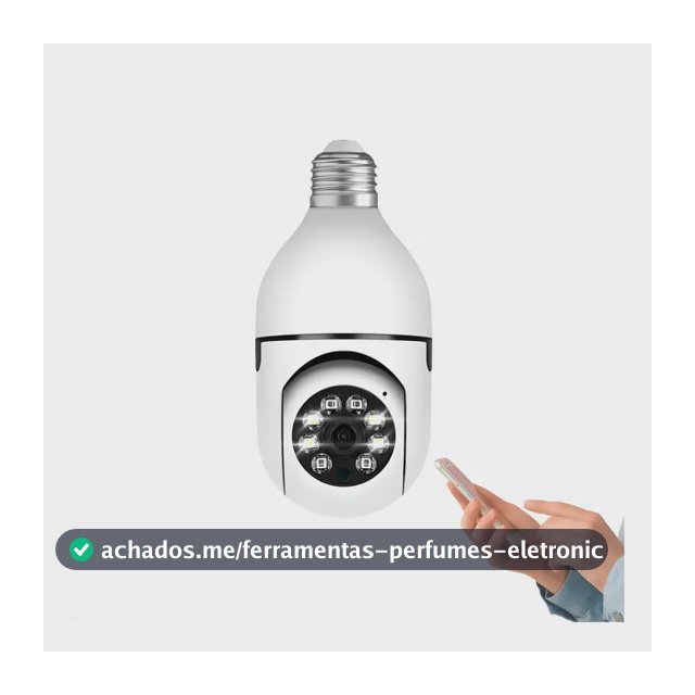 Camera Ip Inteligente Lampada Panoramica Yoosee Wifi Espiã Branco